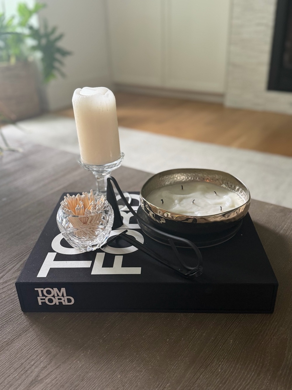 Vintage Crystal Matchstick Holder